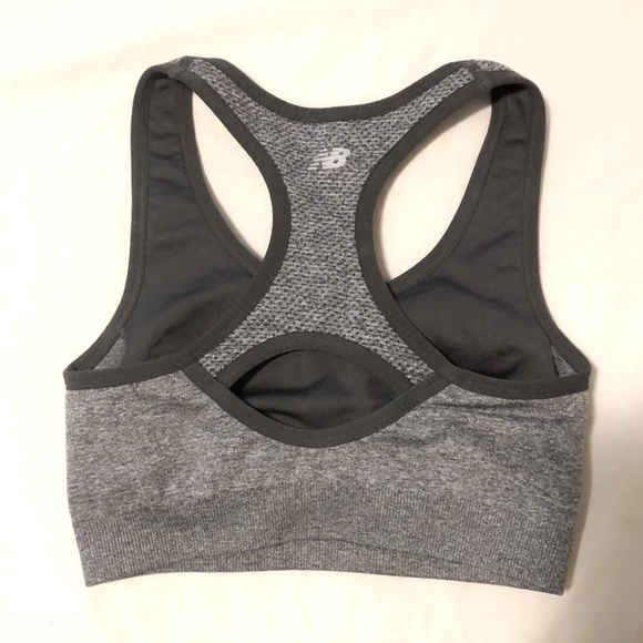 New Balance Grey Sports Bra XS - Picture 2 of 5